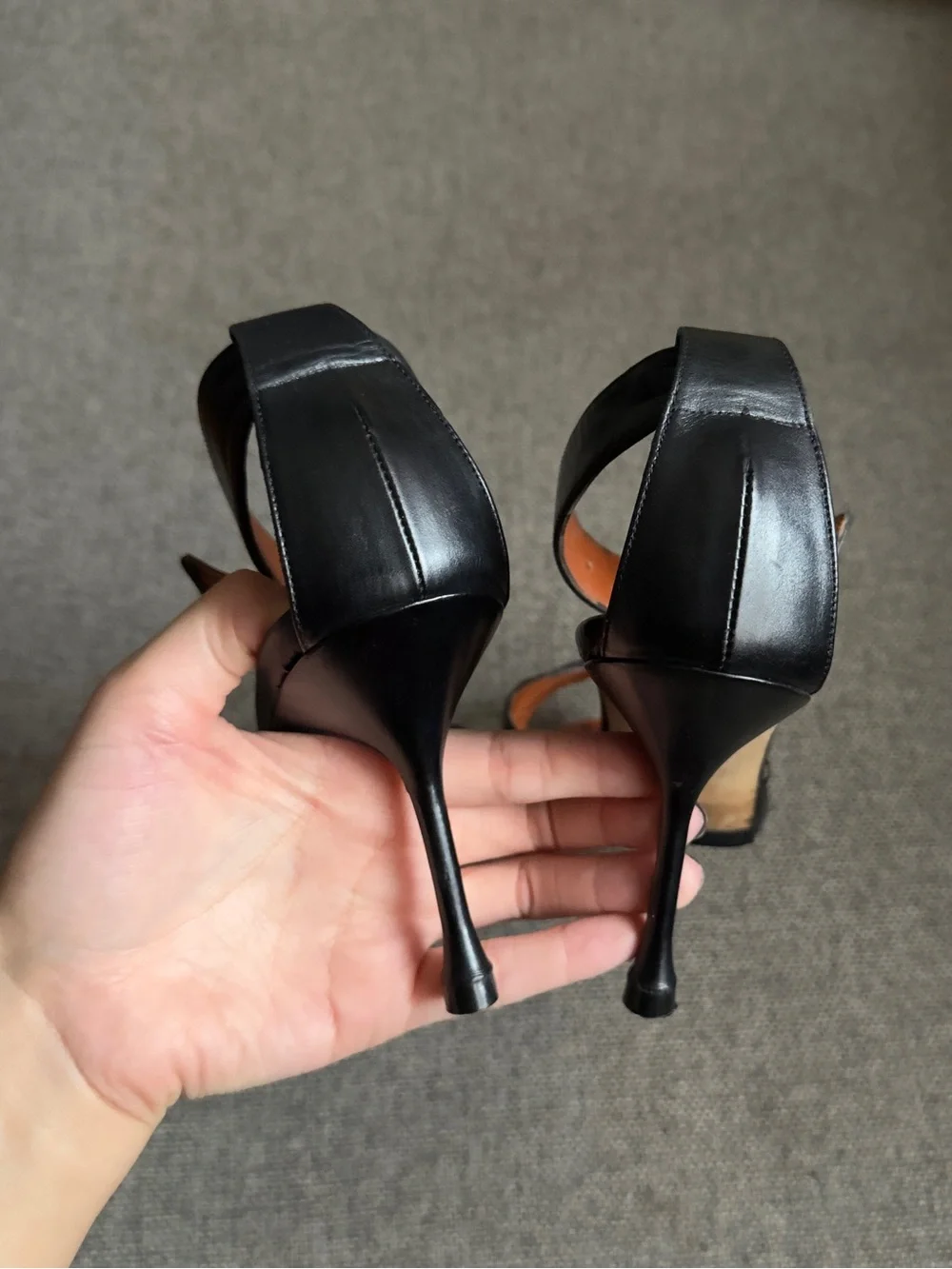Vintage Manolo Blahnik heels with stitching detail